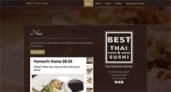 Desktop Screenshot of bestthaisushi.com