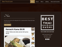 Tablet Screenshot of bestthaisushi.com